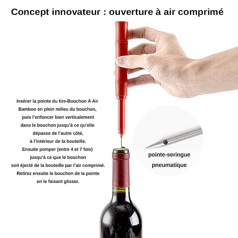 ouvre-bouteille en bambou