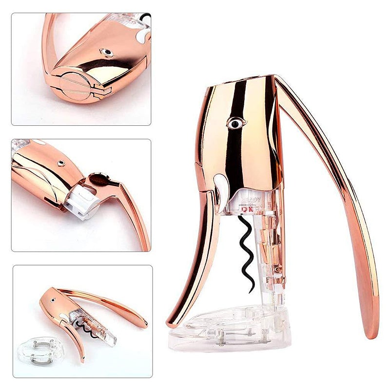 coffret tire bouchon rose éléphant