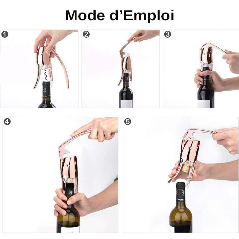 coffret cadeau tire bouchon rose